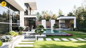 طراحی فضای سبز باغ و باغ ویلا