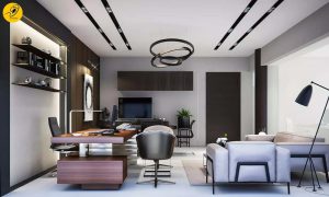 دکوراسیون دفتر کار فوق العاده زیبا