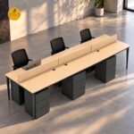 میز گروهی 6 نفره مدل DA-W06 ام دی اف ملامینه درجه‌یک - تصویر 2
