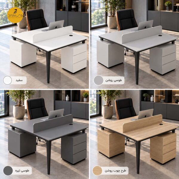 میز کار گروهی 2 نفره مدل DA-W02 - تصویر 7