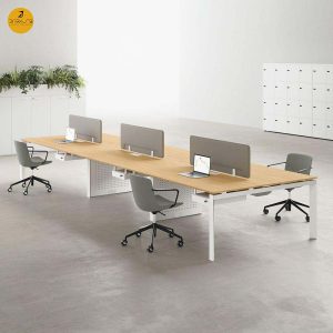 میز کار گروهی 4 نفره به همراه کازیه