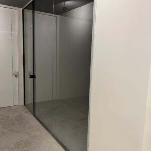 پارتیشن تک جداره شیشه دودی Da91