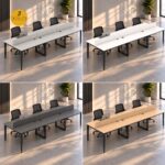 میز گروهی 6 نفره مدل DA-W006 با ابعاد 120×360×75 سانتی‌متر - تصویر 6
